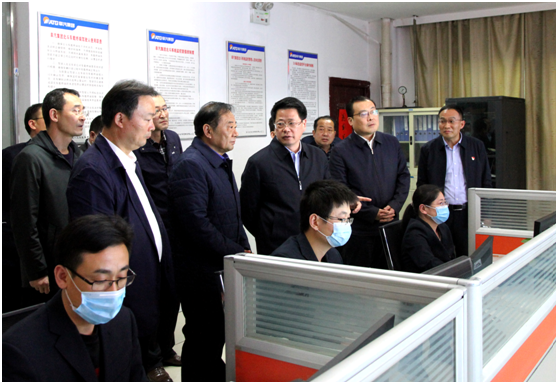安徽省副省长、市委书记杨光荣来到集团公司调研安全生产工作
